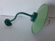 applique potence Lampe de cour, col de cygne exterieur semi-courbé repeinte