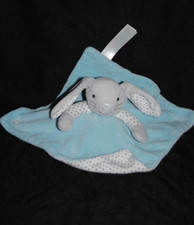 🐰 Doudou plat lapin bleu