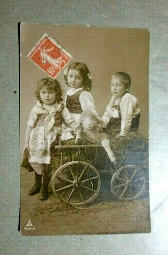 Cpa fantaisie 3 enfants - fantaisie,