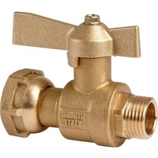 Robinet d'arrêt à boisseau sphérique - M 3/4" - F 3/4" - Avant et après compteur