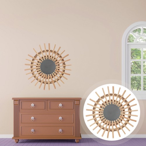 1pc miroir mural - à, tissage