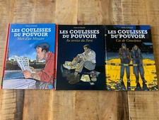 Lot 3 BD Les Coulisses du pouvoir tomes 1 2 3 - Delitte & Richelle - toutes EO