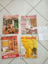 2000/08-lot 4 magazines-"art et & décoration" la revue de la maison-french DECO!