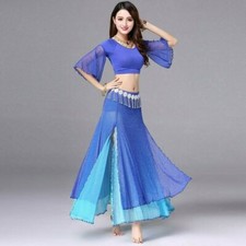 Femme Double Couche Robe Danse