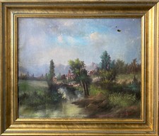 Tableau HST "Paysage à la