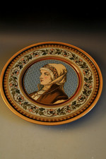 ANTIQUE METTLACH PLATE 1376 -
