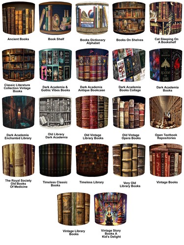Vintage books abat jour - vintage, abat-jour