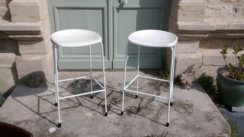 Tabourets hauts vintage - tabourets,