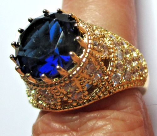 Bague imposante plaqué - , or