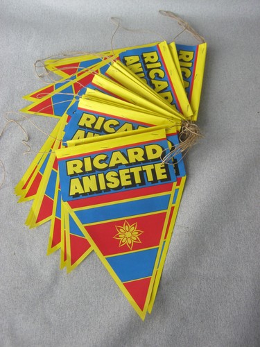 Lot ancien fanion ricard - ,