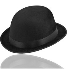 Velours Noir Chapeau Melon