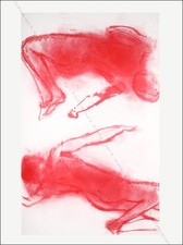 Claude GARACHE - Sandre et Soulevre. Gravure originale signée 1990