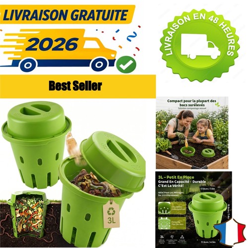 Composteur enterré jardin - 3, l