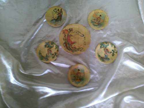 Lot assiettes en bambou - 6,