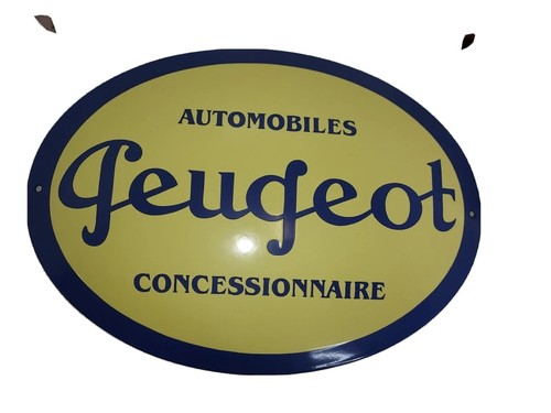 Plaque émaillée automobiles - émaillée,