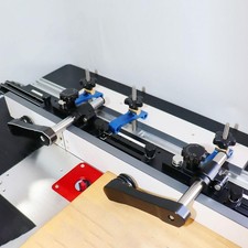 Guide de rouleau de presse à bois réglable 2 pièces, bloc poussée