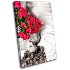 Roses woman floral single - roses,