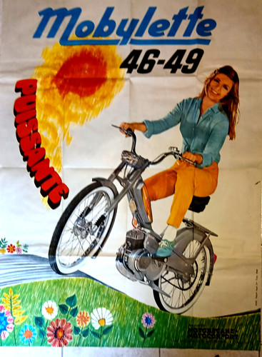 Grande affiche mobylette - grande,
