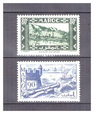 MAROC  .  N °  180 / 181   .   2   VALEURS    NEUVES       **  .   SUPERBE .