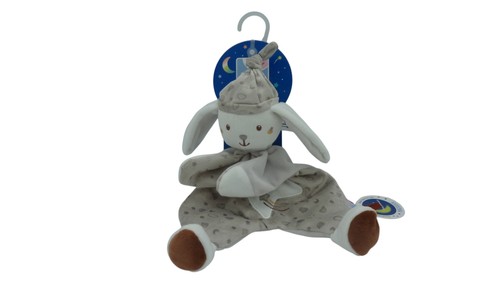 Doudou lapin plat
