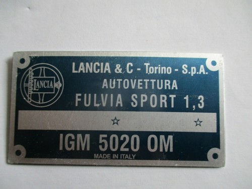 Lancia fulvia sport - fulvia, 1,3
