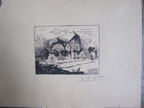 Estampe vers 1920 - estampe,