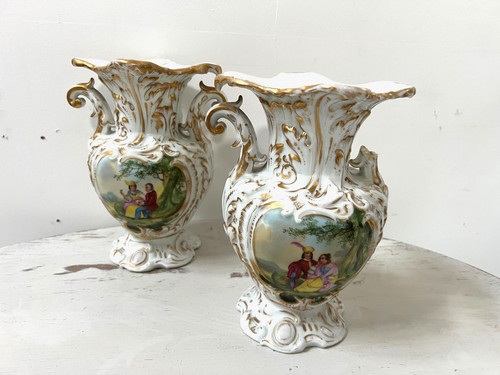 Paire vases anses - paire, a