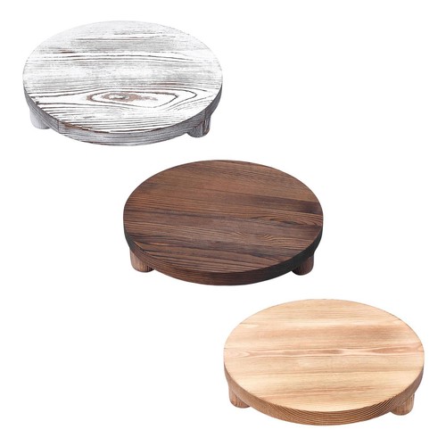 Plateau rond sur pied bois - pied,