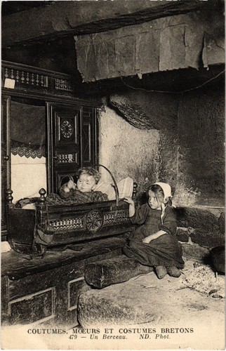 Cpa berceau moeurs - cpa,