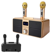 Family KTV High Quality Sound Kit Integrated Wireless Microphone Live NEW