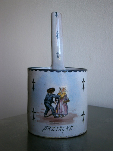 Mesure lait faïence xix s - lait,