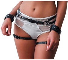 Femmes Sexy Punk Cuir Harnais De Corps Harajuku Jambe Caged Cuisse Holster Ja...