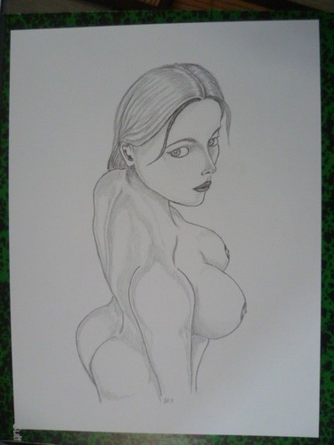Dessin portrait feminin - portrait,