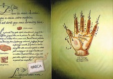 PUBLICITE  ADVERTISING  1998   TRECA  ( 2 pages)  matelas  les lignes de la main