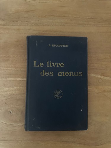 Livre des menus auguste - des,
