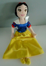 i. DOUDOU PELUCHE DISNEY POUPEE PRINCESSE BLANC NEIGE BLEU JAUNE 37cm EXCEL ETAT