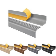 Nez de marche profil d’angle PVC autoadhésif 52x40mm antidérapant