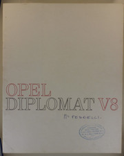 prospectus brochure Opel Diplomat V8 automobile voiture bmw Citroën prospekt