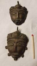 MASQUE BRONZE BENIN MASQUE
