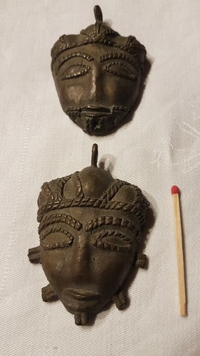 Masque bronze benin - masque,