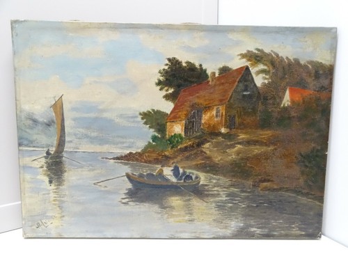 Peinture tableau hst fin - fin, xixe