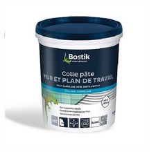 Colle carrelage pâte murs et plan de travail 1.5Kg D1T BOSTIK