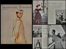 NOUVEAU FEMINA MARS 1955-MODE