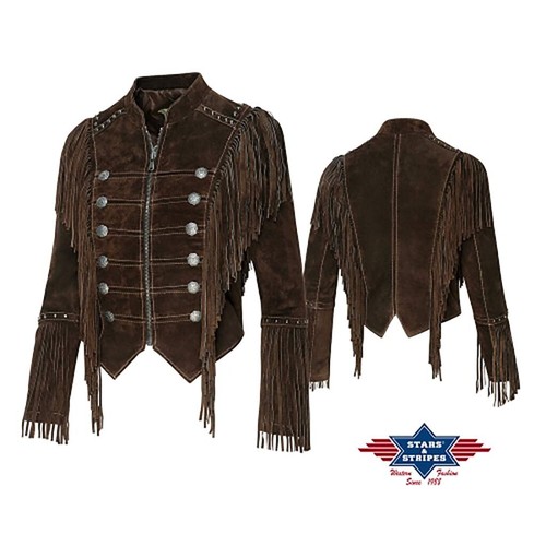 Brianna brown veste franges - brianna,