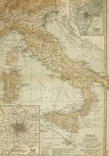 Carte antique 1903 - 1903, italie