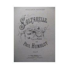 HUMBLOT Paul Saltarelle Piano ca1888