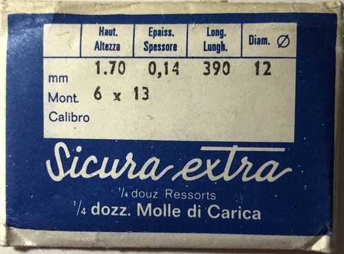 Sicura 1 mainspring - sicura, =
