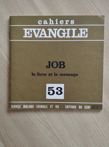 Cahiers evangile job le - cahiers,