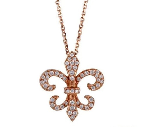 Collier pendentif fleur lis - fleur,