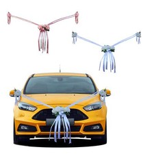 Couronne de fleurs artificielles pour décoration de voiture de mariage pour
